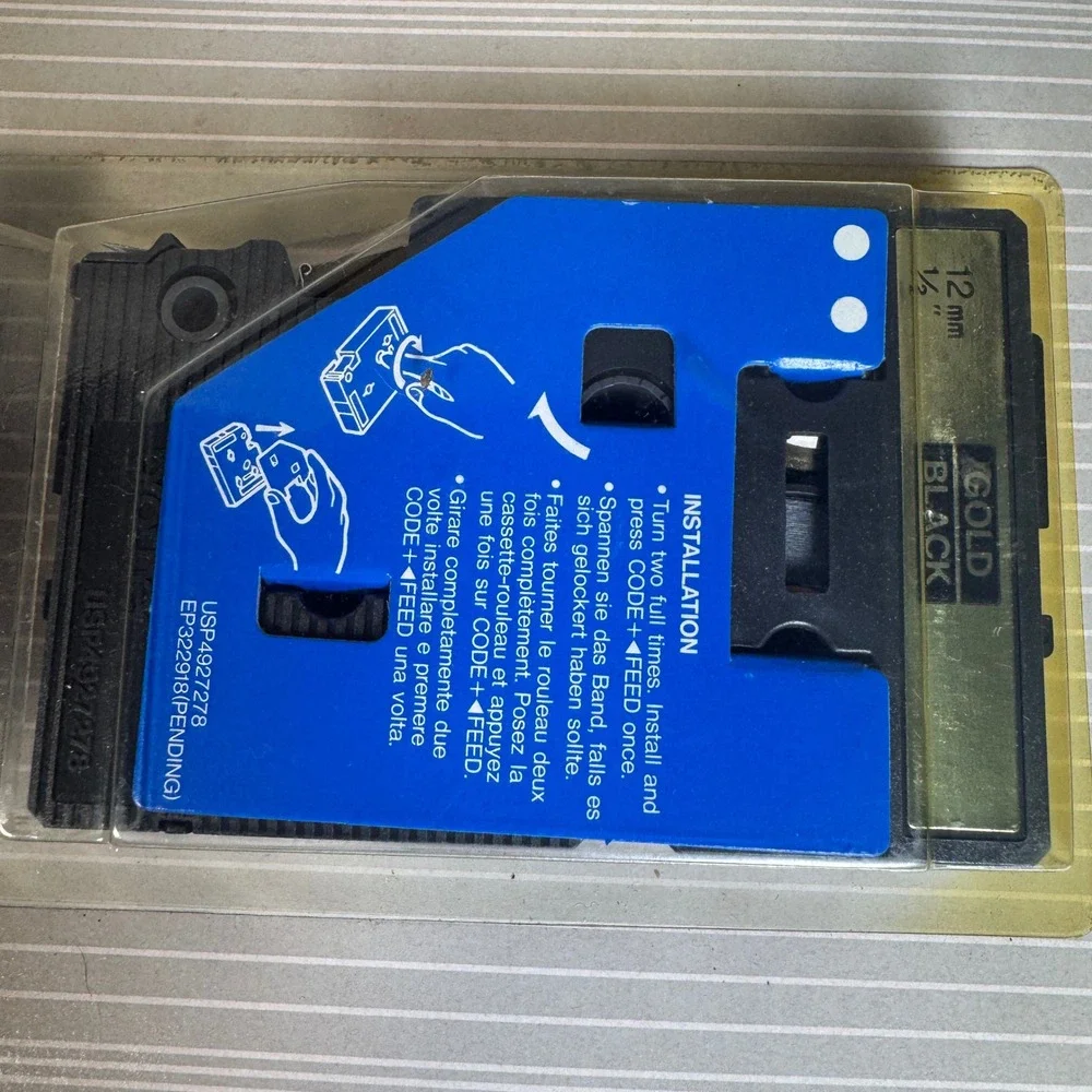Brother P-Touch TC-33 Laminated Label Tape 12mm 1/2